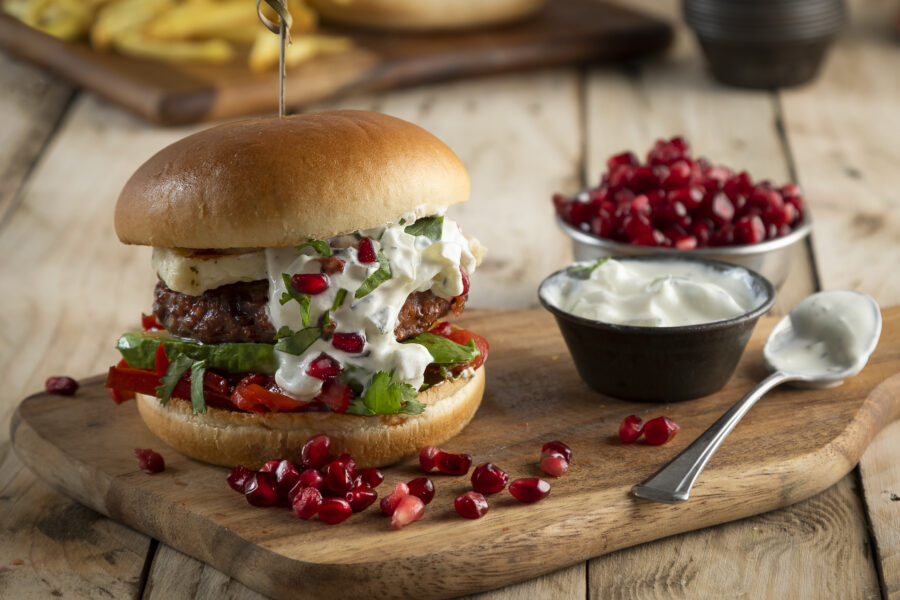 Pomegranate Lamb Burger