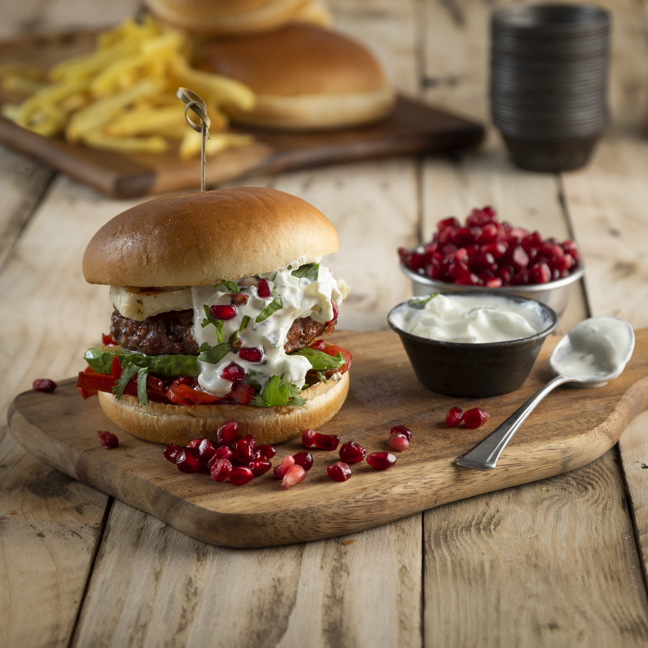 Pomegranate Lamb Burger