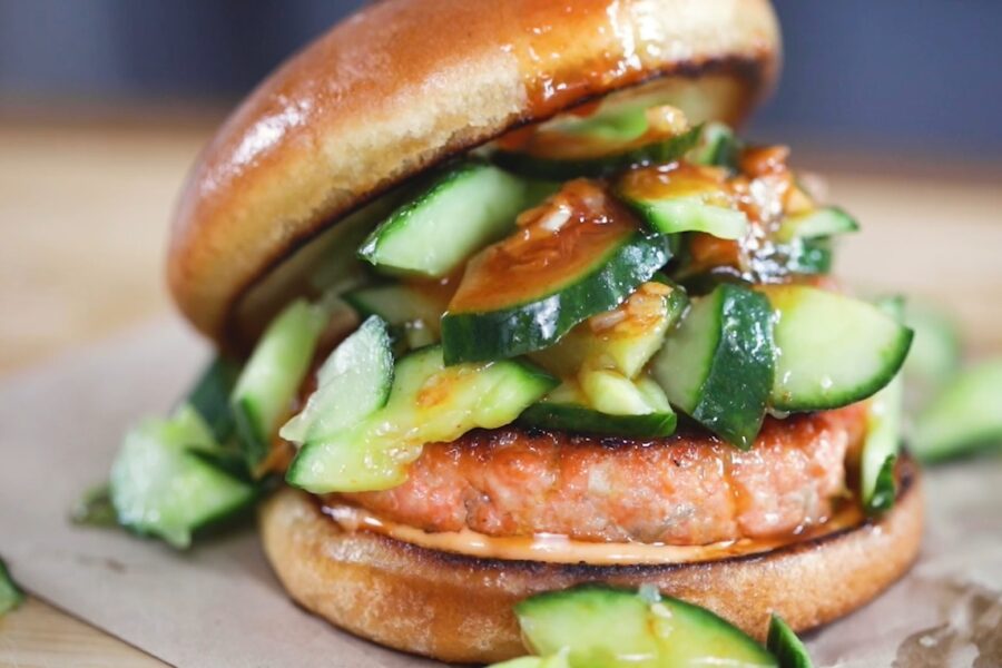 Salmon Miso Burger