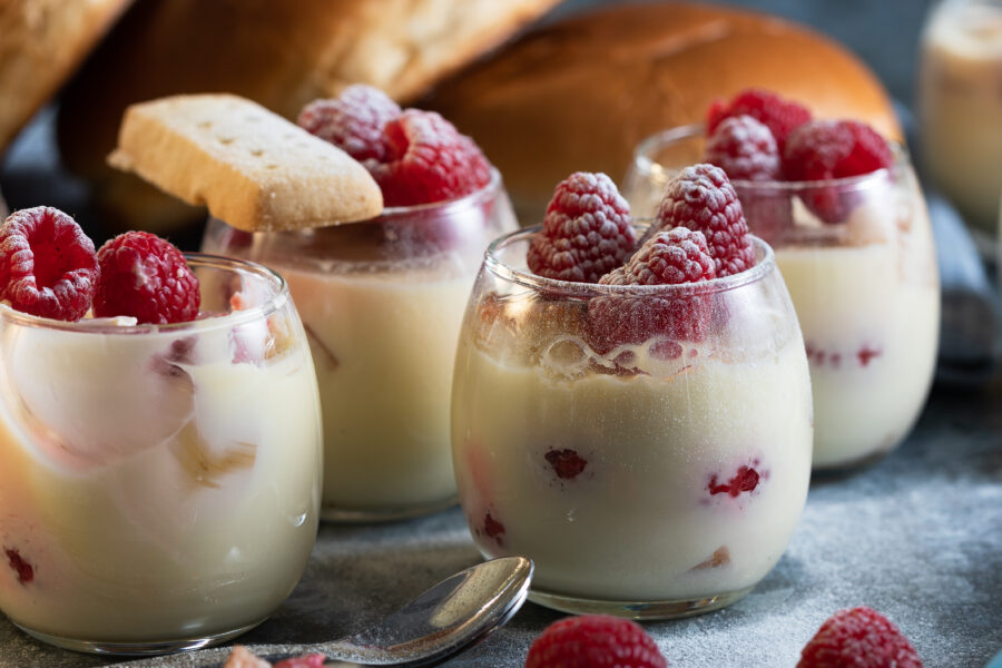 Lemon & Raspberry Posset