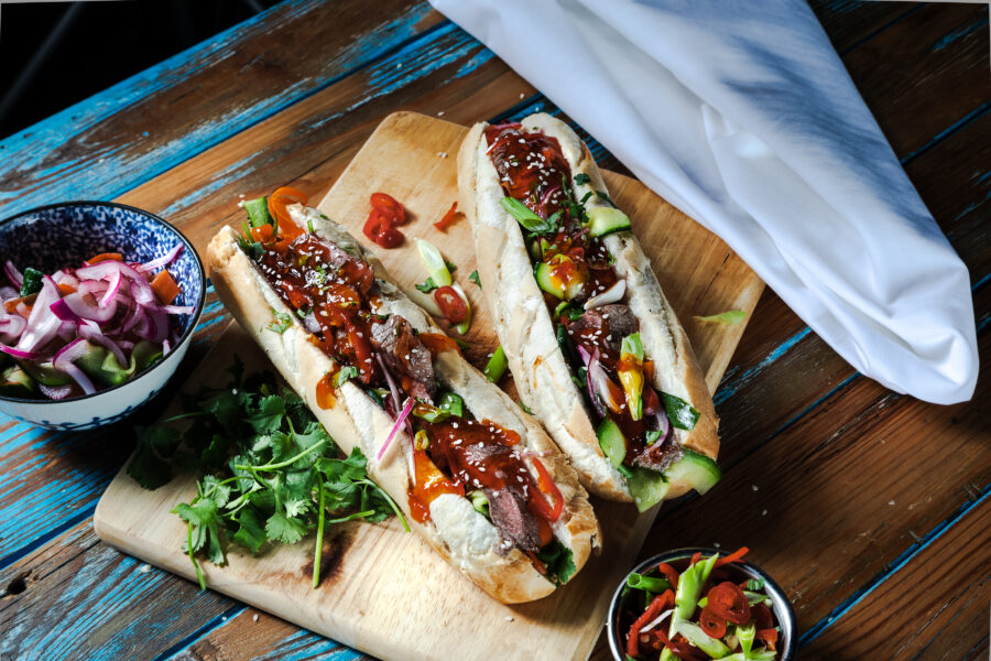 Korean Chilli Beef Baguette